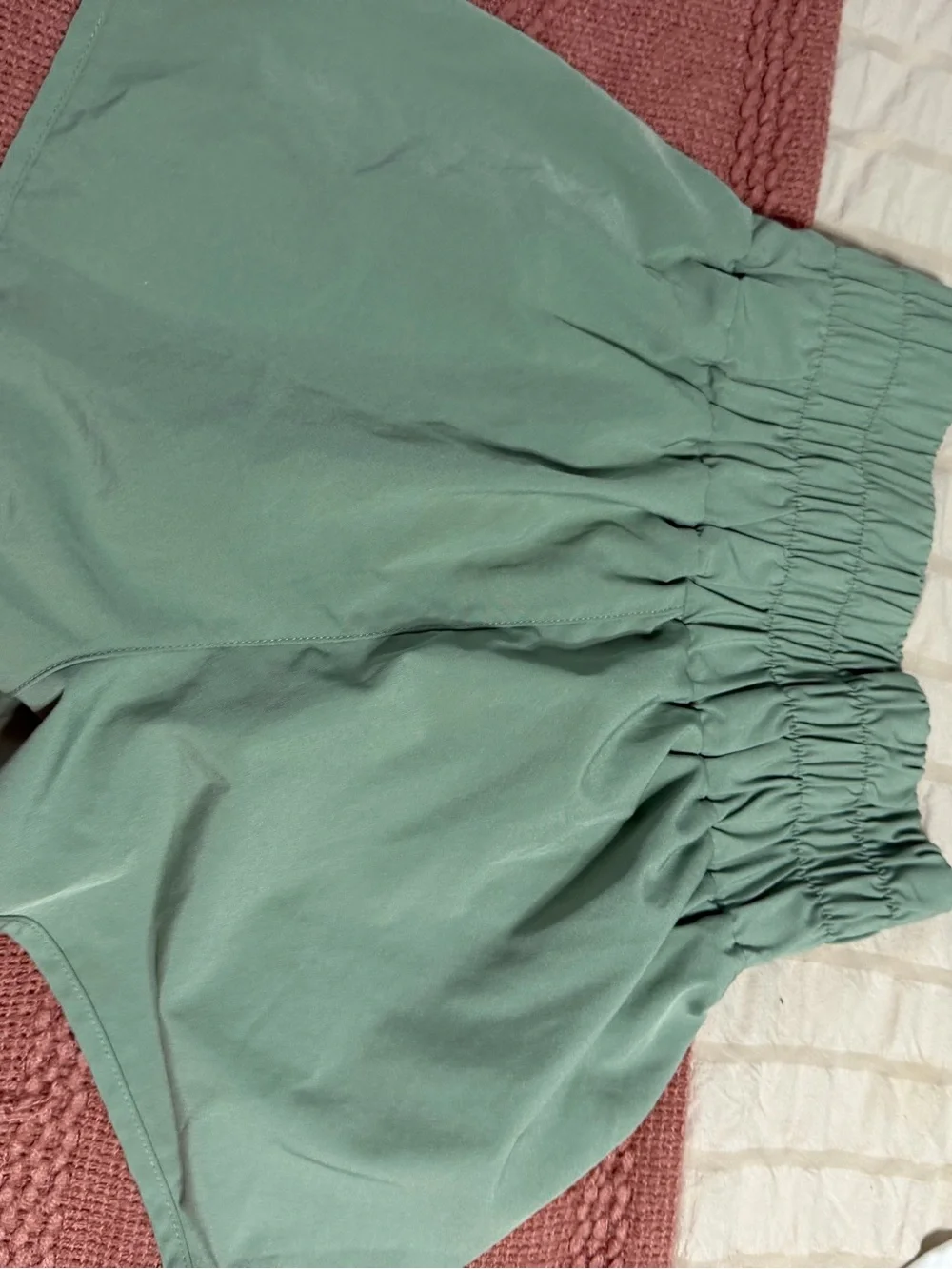 Elastic Waist Mini Skirt in Mint Green